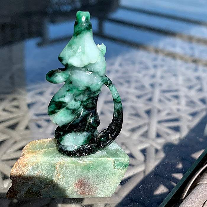 Green Jade Kuan Yin Statue