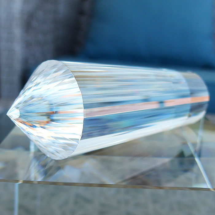 DOUBLE PRICE PLUNGE: Large Water Clear 36 Sided Vogel Wand