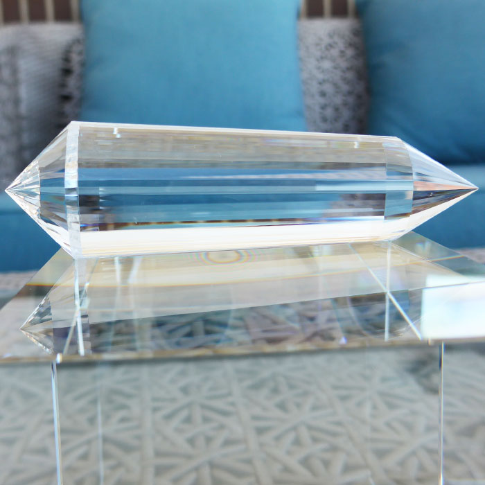 DOUBLE PRICE PLUNGE: Large Water Clear 36 Sided Vogel Wand