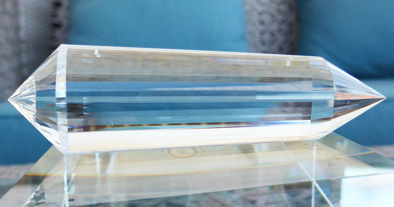 DOUBLE PRICE PLUNGE: Large Water Clear 36 Sided Vogel Wand