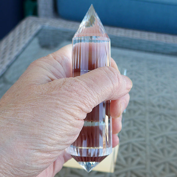 DOUBLE PRICE PLUNGE: Large Water Clear 36 Sided Vogel Wand