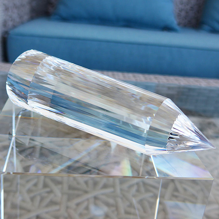DOUBLE PRICE PLUNGE: Large Water Clear 36 Sided Vogel Wand