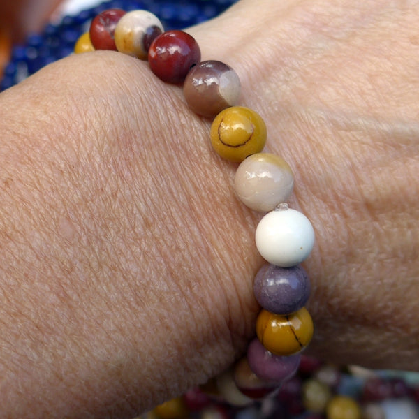 Mookaite Jasper Power Beads Bracelet