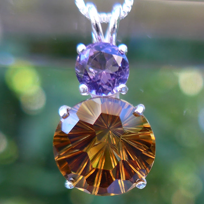 Citrine and Amethyst Super Nova Pendant