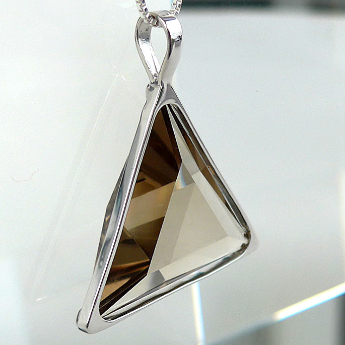 Non Tarnishing Smoky Quartz Star of David