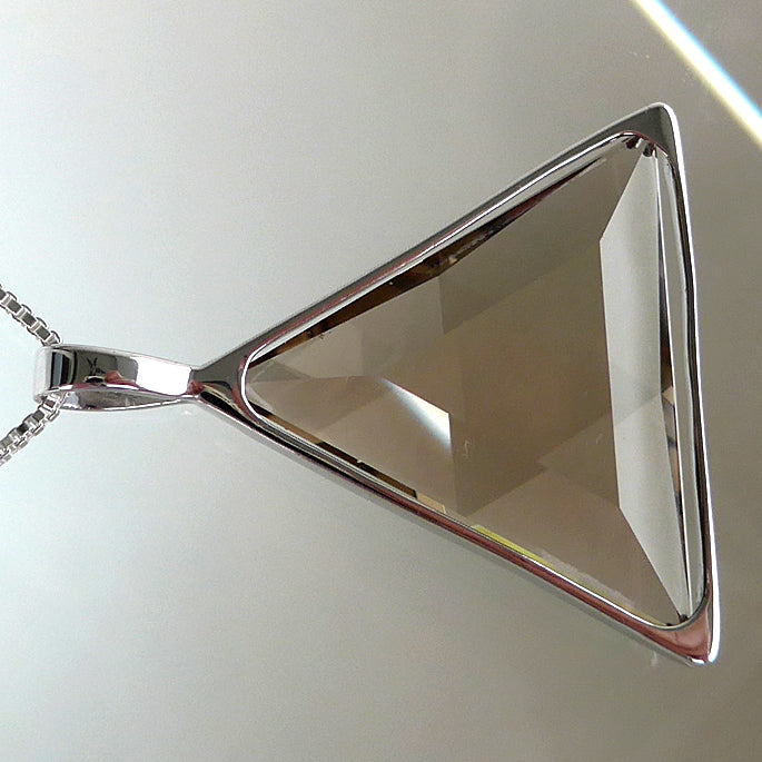 Non Tarnishing Smoky Quartz Star of David