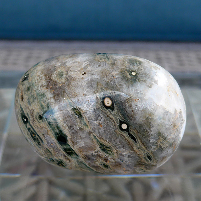 Oval Earth Toned Ocean Jasper Egg