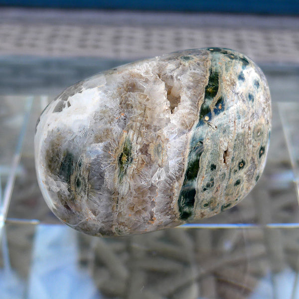 Oval Earth Toned Ocean Jasper Egg