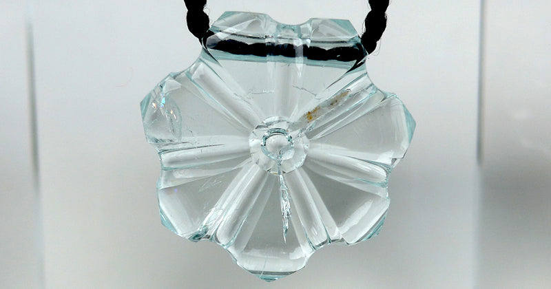 Aquamarine Flower of Isis Pendant by Lawrence Stoller