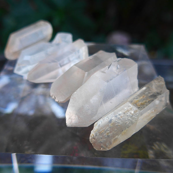 Short Wide Pink Lemurian Points