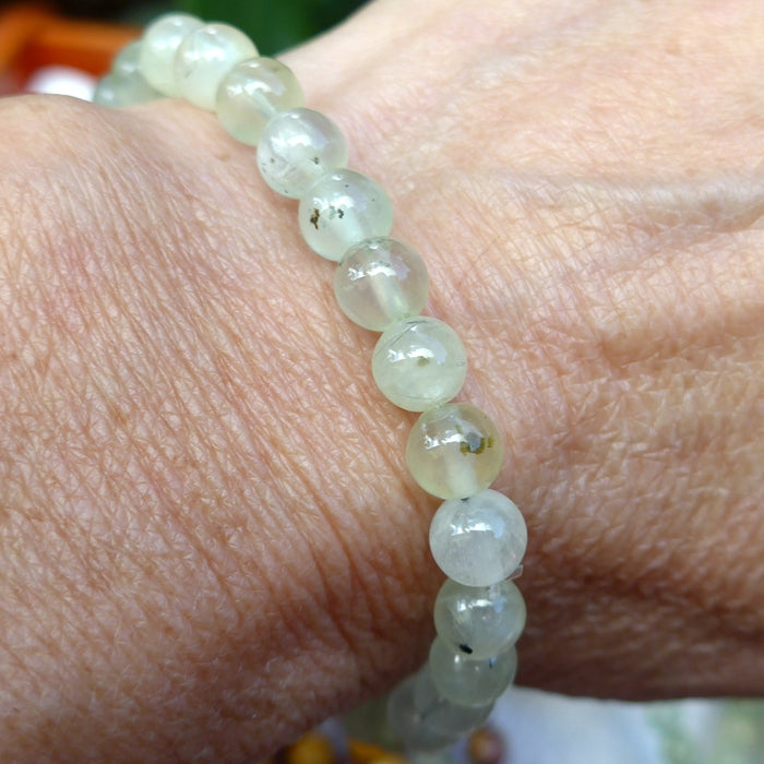Prehnite Power Beads Bracelet