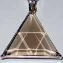 Smoky Quartz Star of David Pendant