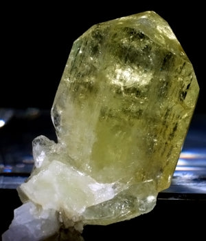 Brazilianite Gemstone with Albite