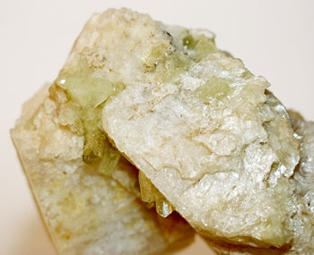 Albite Matrix with Brazilianite Points