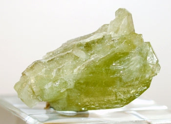 Brazilianite Gem with Bridge Crystal