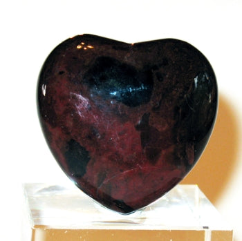 Bloodstone Crystal Heart