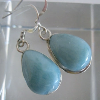 Larimar Lovely Earrings in Sterling Silver