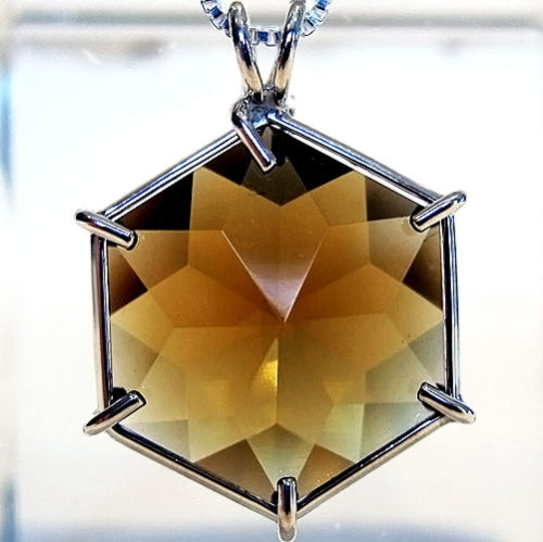 Citrine Flower of Life Pendant