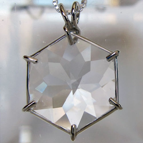 Clear Quartz Flower of Life Pendant