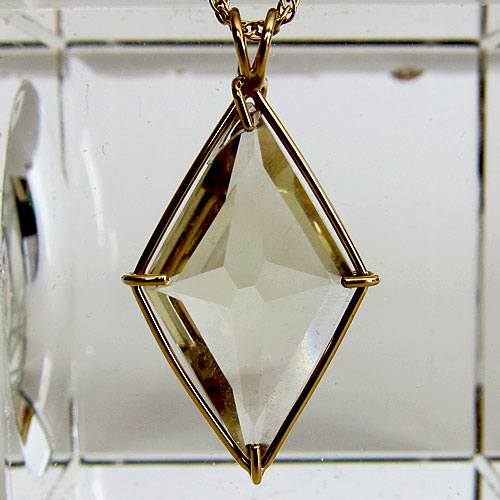 Citrine Ascension Star Pendant in 14 karat Gold