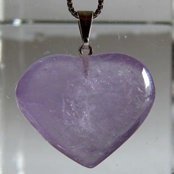 65% OFF! Small Violet Flame Amethyst Heart Pendant