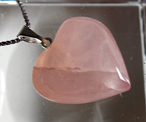 NOW HALF PRICE!! Small Rose Quartz Heart Pendant