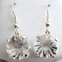 Clear Quartz Super Nova Hanging Earrings
