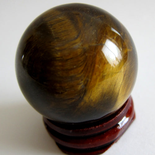 Tiger's Eye Small Sphere with Stand