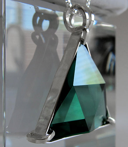 Siberian Green Quartz Star of David Pendant