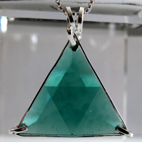 Siberian Green Quartz Star of David Pendant