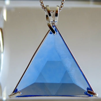 Siberian Blue Quartz Star of David Pendant