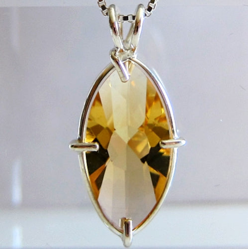 Citrine Infinite Eye Pendant