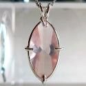 Rose Quartz Infinite Eye Pendant