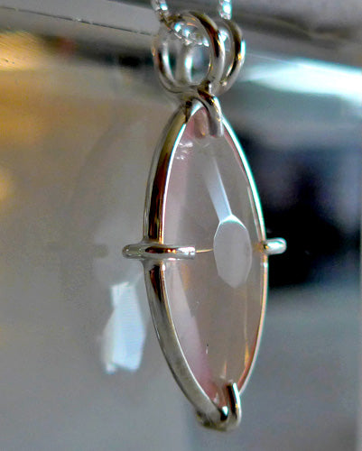 Rose Quartz Infinite Eye Pendant