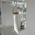Lemurian New Clear Pendant in Sterling Silver