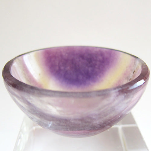 HALF PRICE SALE Blue Rainbow Fluorite 2 Inch Bowl