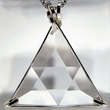 Clear Quartz Star of David Pendant