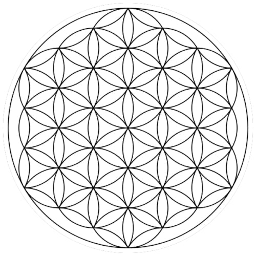 Citrine Flower of Life in 14 kt Gold