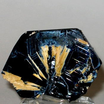 Hematite Fan with Rutile Starburst