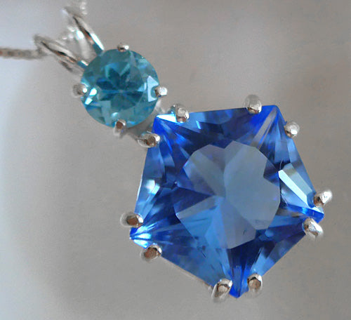 Siberian Blue Star of Venus with Blue Topaz