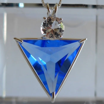 Siberian Blue Quartz Angelic Star with Danburite