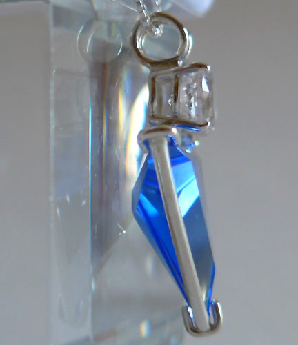 Siberian Blue Quartz Angelic Star with Danburite