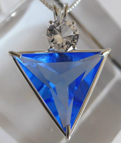 Siberian Blue Quartz Angelic Star with Danburite