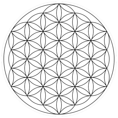 Siberian Green Quartz Flower of Life