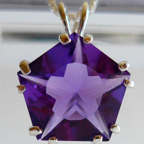 Siberian Purple Quartz Star of Venus