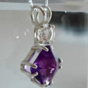 Amethyst Mini Magician with Round Danburite Pendant