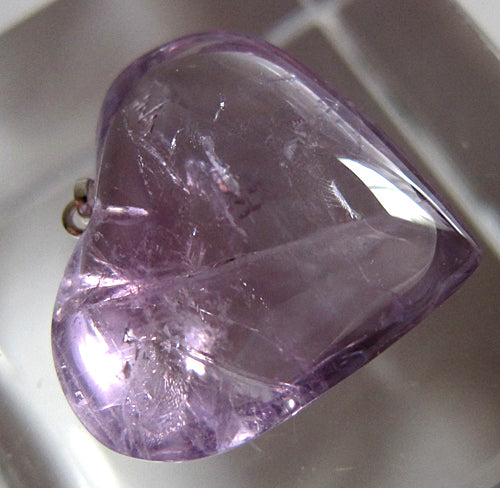 50% OFF! Violet Flame Amethyst Heart Pendant
