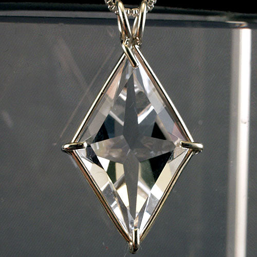 Water Clear Quartz Ascension Star Pendant