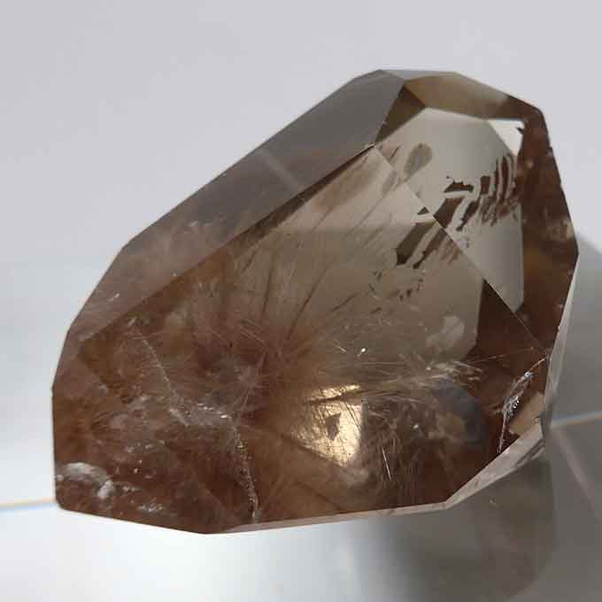 Polished Smoky Rutile Starburst DT Isis Window Wand