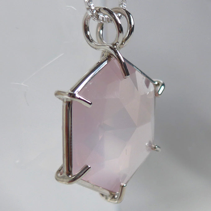 Rose Quartz Flower of Life Pendant